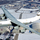 Lockheed C-141 Starlifter (66-0177) famously known as the Hanoi Taxi flies over the National Museum of the United States Air Force in Dayton, Ohio (US Air Force)